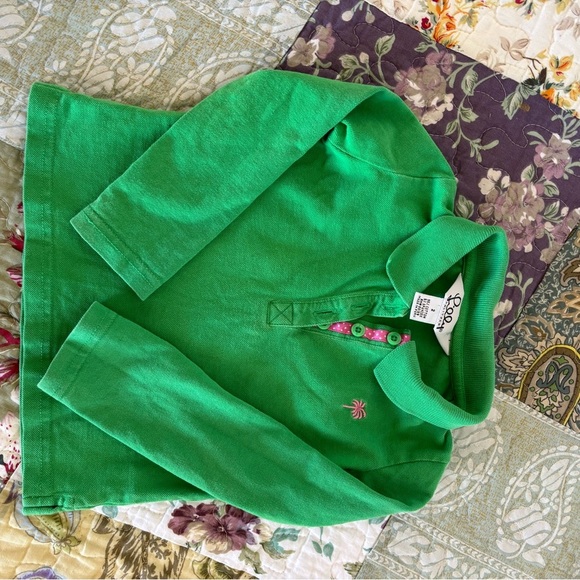 2T Lilly Pulitzer green polo toddler fits like 18mos - Picture 2 of 3